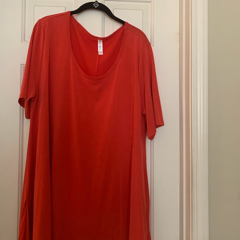 LuLaRoe Red Perfect T. Goes with so much.